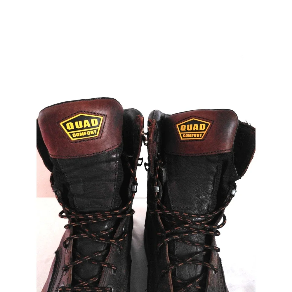 Lacrosse Quad Comfort Dry Core Waterproof BROWN Construction 483005 Boots Men 11